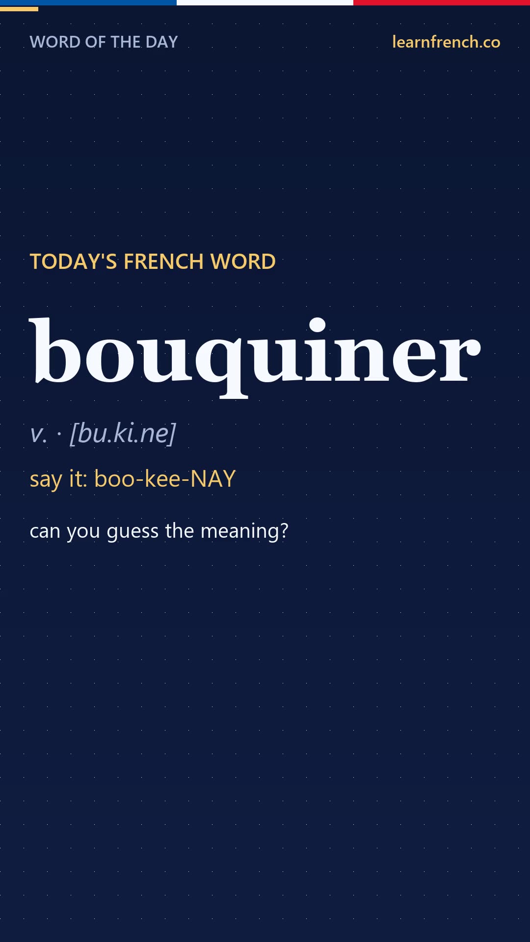 bouquiner — French Word of the Day in 20 seconds