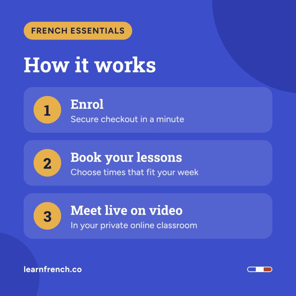 French Essentials, how it works