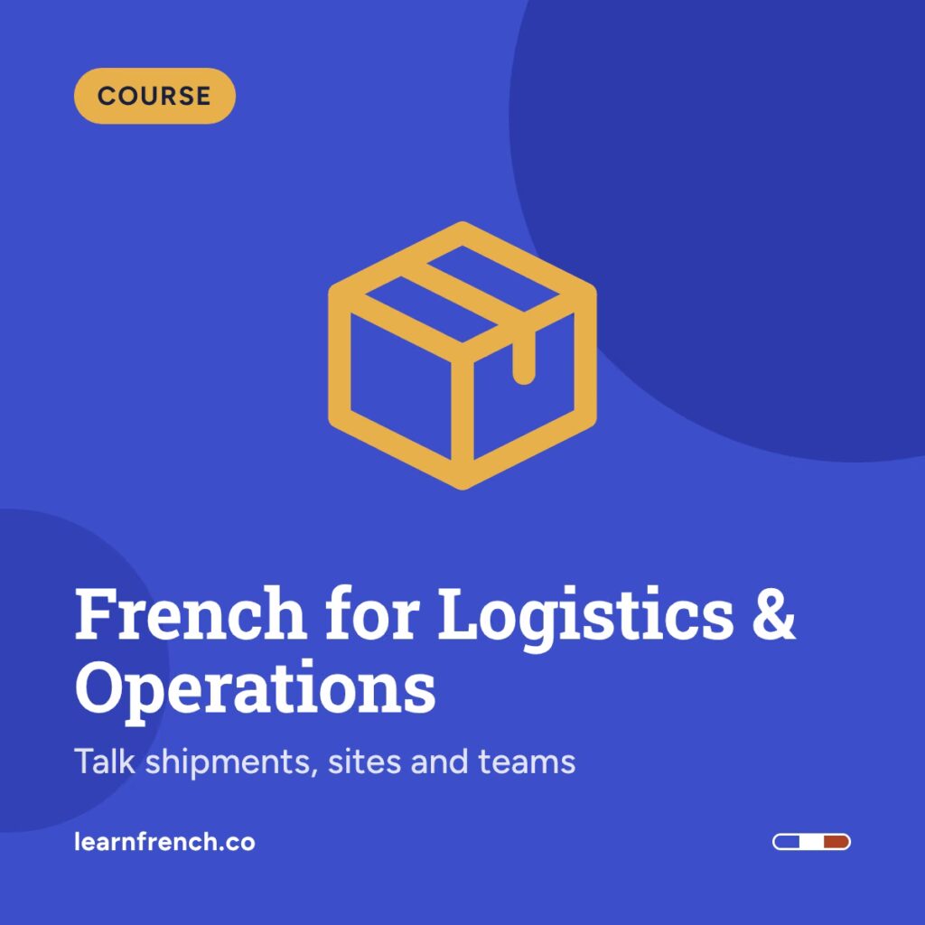 French for Logistics & Operations, cover image