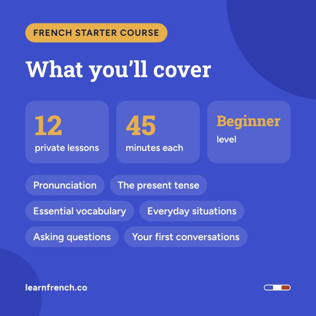 French Starter Course, details