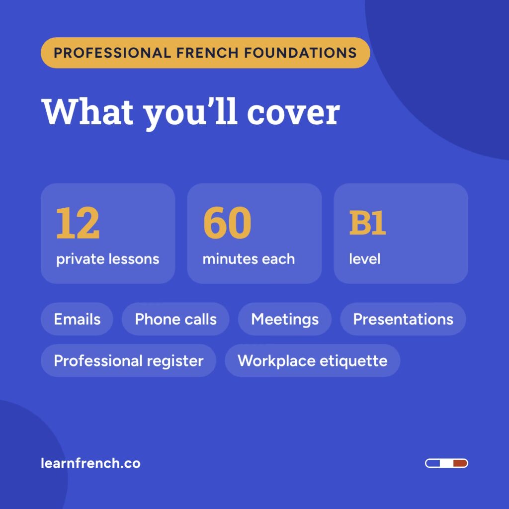 Professional French Foundations, details